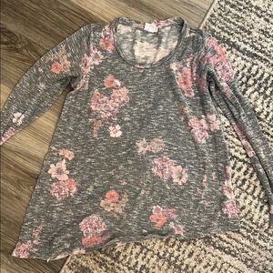 Maternity Floral Long Sleeve Top